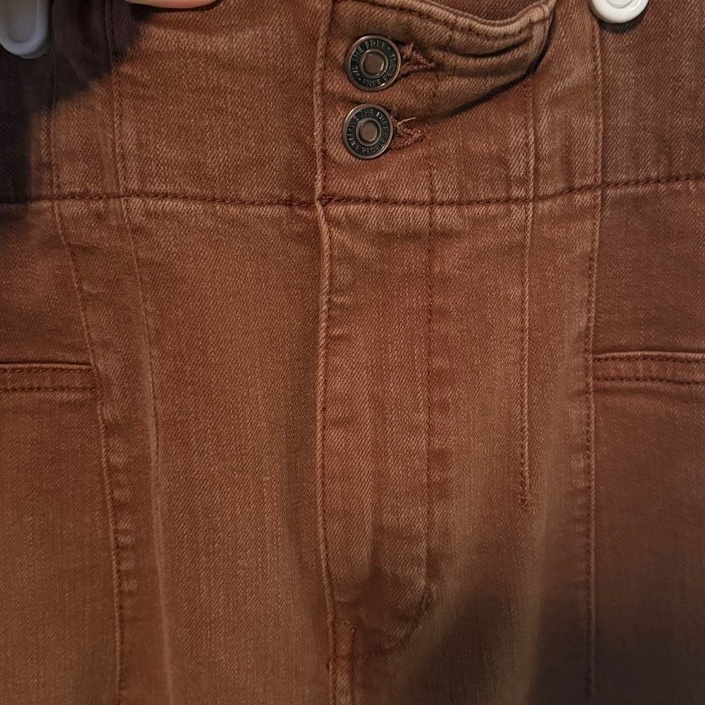 We The Free High Rise Rust Flare Jeans - Picture 4 of 4